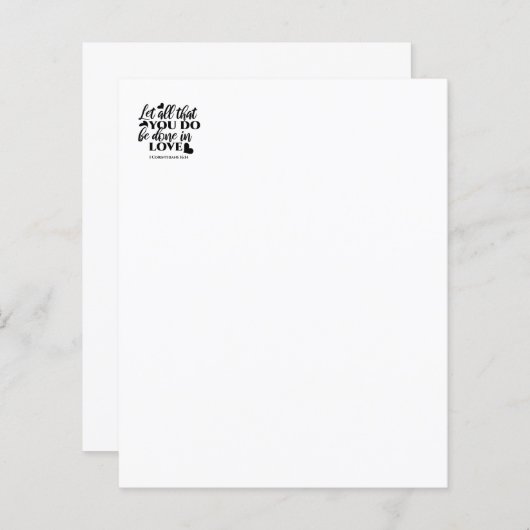 愛で全てを成し遂げよう – 1 Cor 16:14 (正面/裏面)