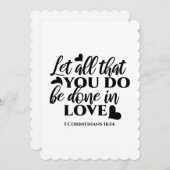 愛で全てを成し遂げよう – 1 Cor 16:14 シーズンカード (正面/裏面)