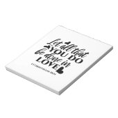 愛で全てを成し遂げよう – 1 Cor 16:14 ノートパッド (回転)