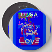 愛で共に強く USA インスピレーション 缶バッジ (正面&裏面)