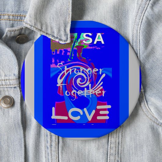 愛で共に強く USA インスピレーション 缶バッジ (インサイチュ)