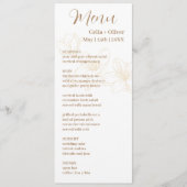 愛で咲く白ミニマルのメ結婚ニュー メニュー (正面)