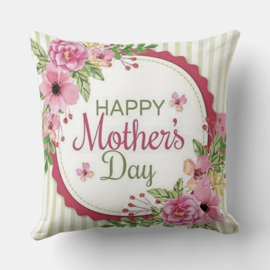 愛で咲く：母の日が幸せ クッション (裏面)