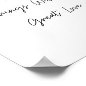 愛で小さなことをする素晴らし引用文 ポスター (角)