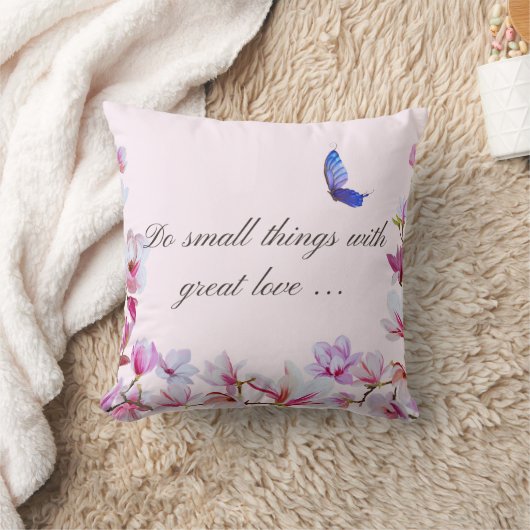 愛で小さなことをする素晴らし装飾用クッション クッション (ブランケット)