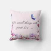 愛で小さなことをする素晴らし装飾用クッション クッション (裏面)