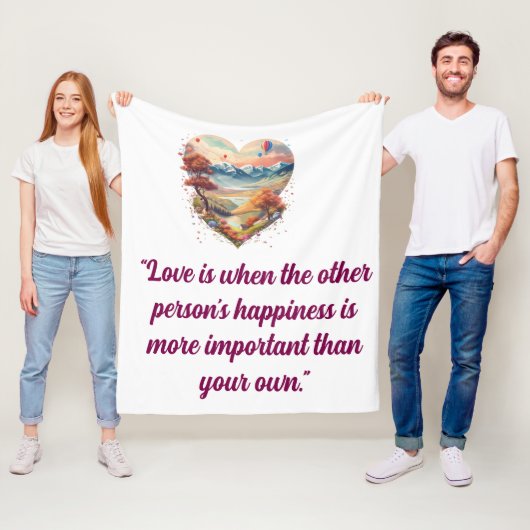 愛で居心地の良いバレンタインデー毛布» フリースブランケット (インサイチュ)