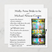 愛で幸運なスロットマシン 招待状 (正面/裏面)