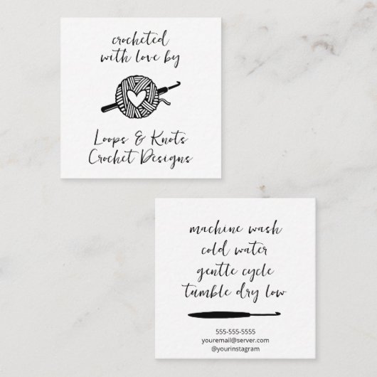 愛で怒る スクエア名刺 (正面/裏面)