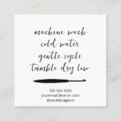 愛で怒る スクエア名刺 (裏面)