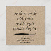 愛で怒る スクエア名刺 (裏面)