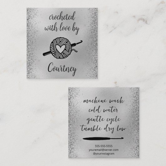 愛で怒る スクエア名刺 (正面/裏面)