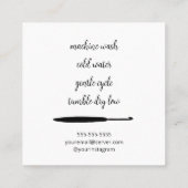 愛で怒る スクエア名刺 (裏面)