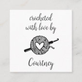 愛で怒る スクエア名刺 (正面)