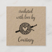 愛で怒る スクエア名刺 (正面)