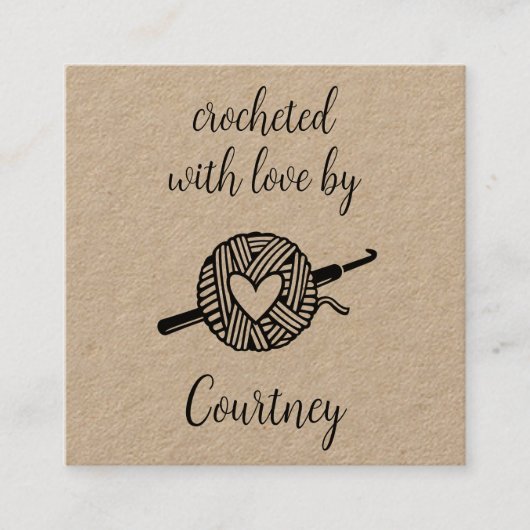 愛で怒る スクエア名刺 (正面)