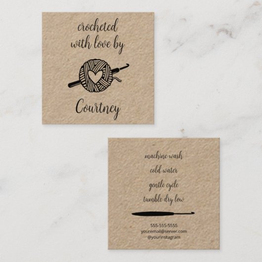 愛で怒る スクエア名刺 (正面/裏面)