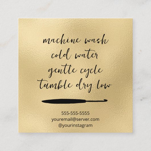 愛で怒る スクエア名刺 (裏面)