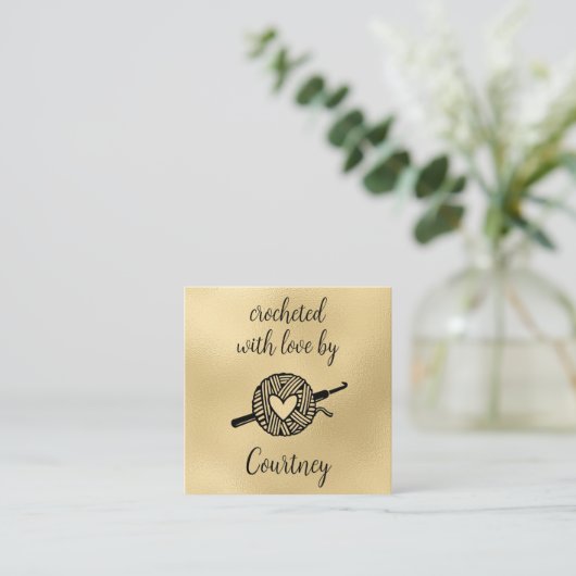 愛で怒る スクエア名刺 (スタンド正面)