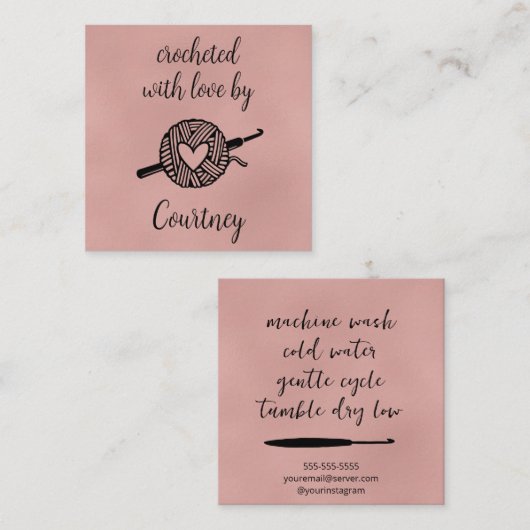 愛で怒る スクエア名刺 (正面/裏面)