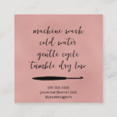 愛で怒る スクエア名刺 (裏面)