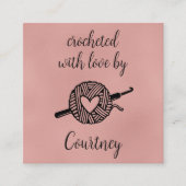 愛で怒る スクエア名刺 (正面)