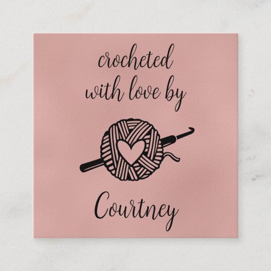 愛で怒る スクエア名刺 (正面)