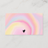 愛で感謝してい作った大理石ピンク 名刺 (裏面)