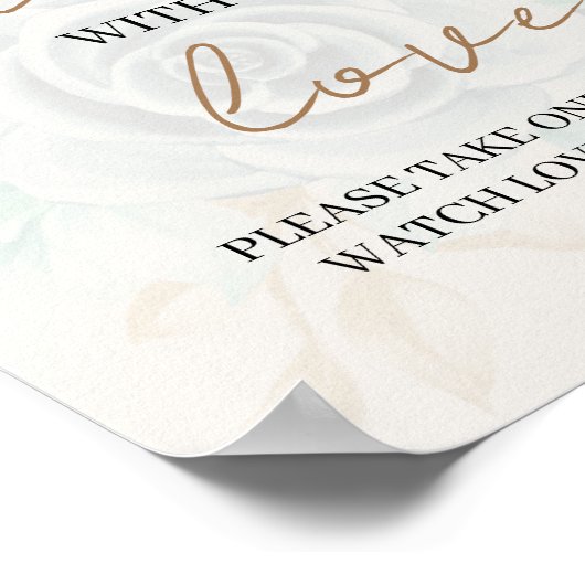 愛で成長する全てのものを一つ取って見て ポスター (角)