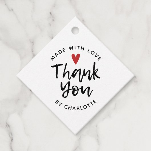 愛で手作りありがとう フェイバータグ (正面)