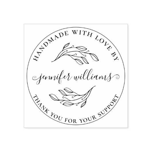 愛で手作りお洒落したシックな植物性スクリプト ラバースタンプ (インプリント)