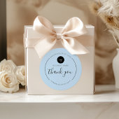 愛で手作りされたほこりっぽいブルー ラウンドシール