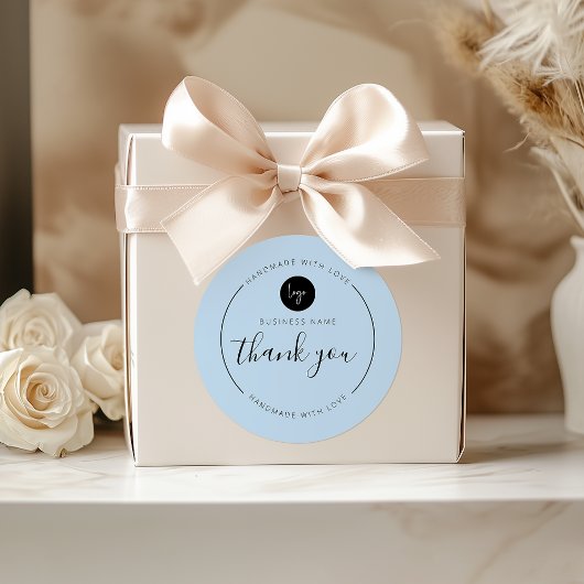 愛で手作りされたほこりっぽいブルー ラウンドシール