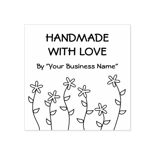 愛で手作りされたゴージャスなワイルドフラワー引用文 ラバースタンプ (インプリント)