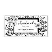 愛で手作りされた植物性手描きフレーム ラバースタンプ (インプリント)