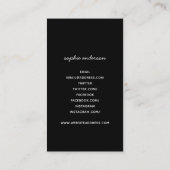 愛で手作りされた編集可能なカラー 名刺 (裏面)