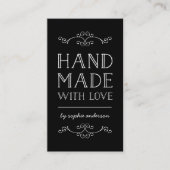 愛で手作りされた編集可能なカラー 名刺 (正面)