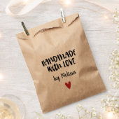 愛で手作りのクラフト フェイバーバッグ (クリップ留めされた状態)