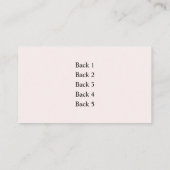 愛で手作りのジワリー 名刺 (裏面)