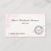 愛で手作りのジワリー 名刺 (正面)