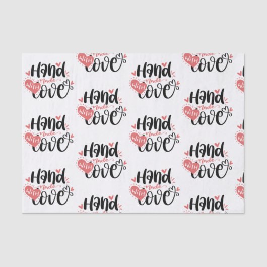 愛で手作りのスモールビジネス向け出荷 薄葉紙 (正面)