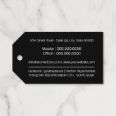 愛で手作りのラベル ギフトタグ (裏面 (横))