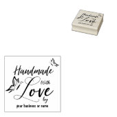 愛で手作りの蝶引用文 ラバースタンプ (押印)