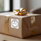 愛で手作りカスタマイズありがとう ラウンドシール