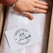 愛で手作りカスタムの可愛いフクロウ。 ラバースタンプ