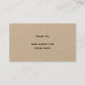 愛で手作りクリエーター・クラフト 名刺 (裏面)