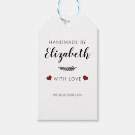 愛で手作りハートありがとう ギフトタグ