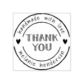 愛で手作りハートに感謝パーソナライズされた ラバースタンプ (インプリント)