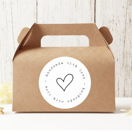 愛で手作りハートシール | カスタム ラウンドシール