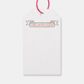 愛で手作りパーソナライズされた ギフトタグ (裏面)